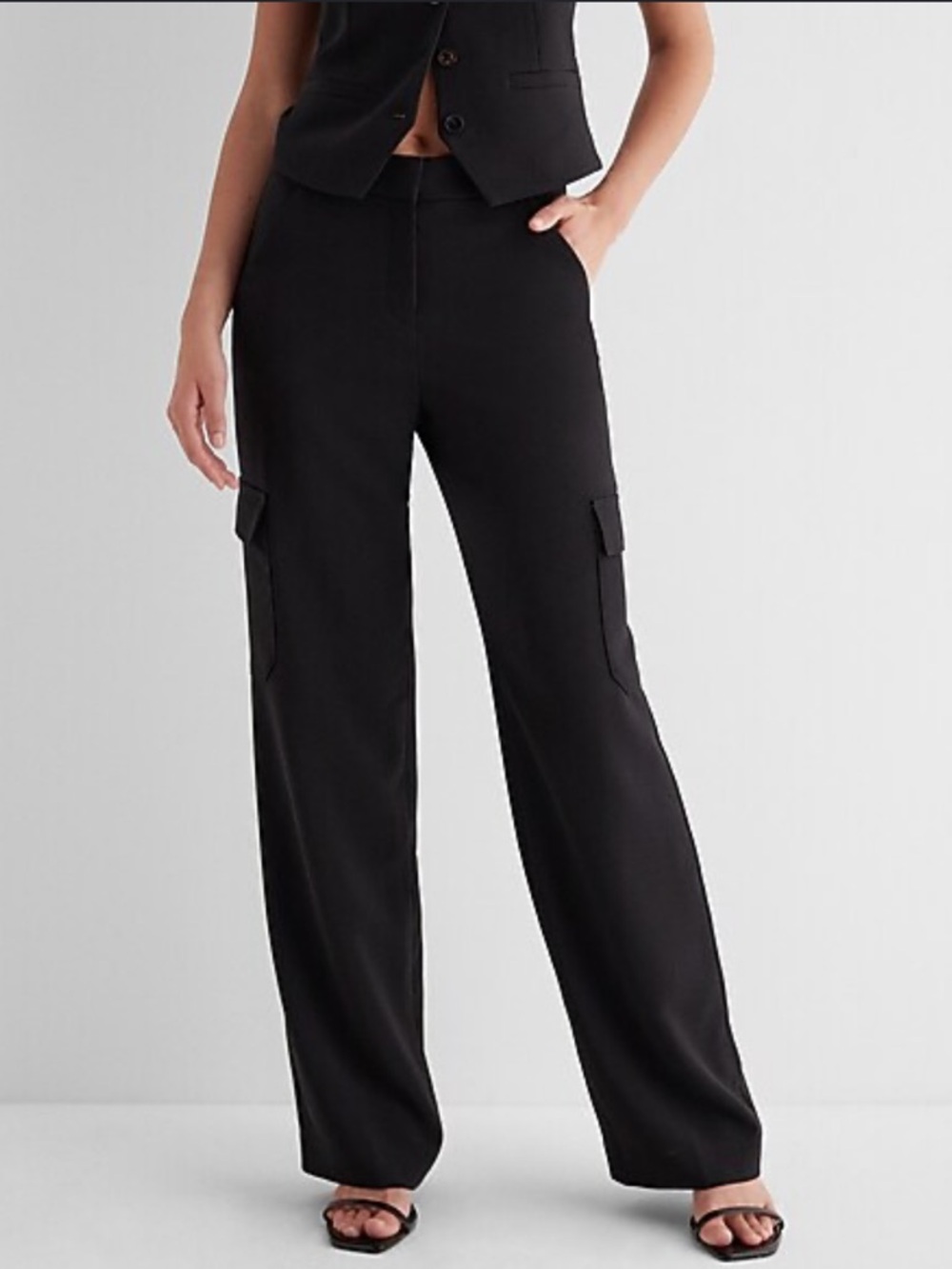 Express High Waisted Cargo Trouser Pant 0R
